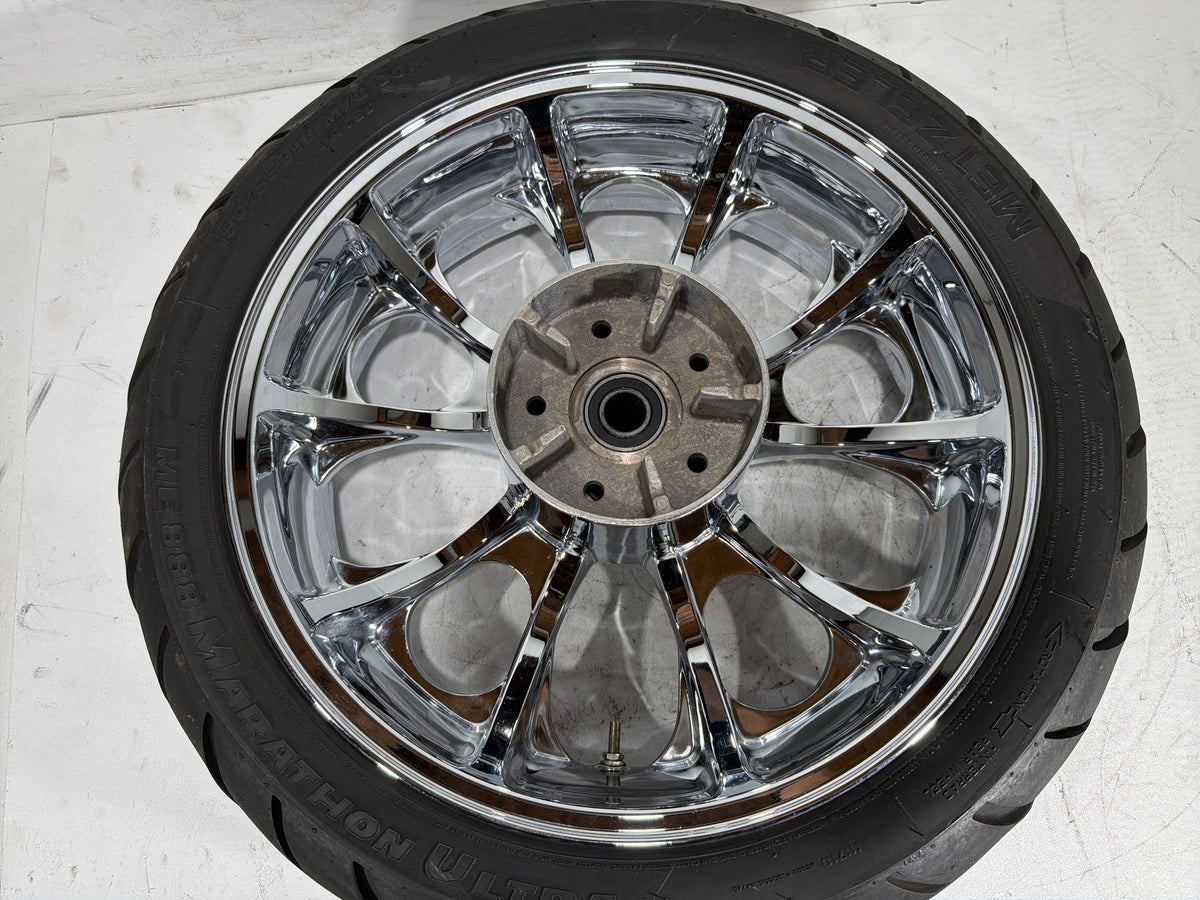12 Harley Street Glide Touring FLHX OEM Rear Wheel Rim Tire 180/55B18 18" Chrome