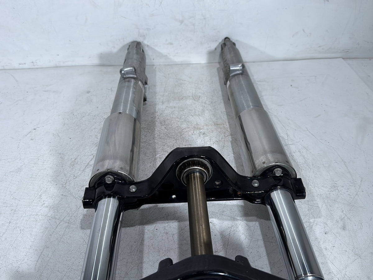2011 Harley Street Glide Touring FLHX OEM Front Triple Tree Set & LH RH Fork Legs Sliders