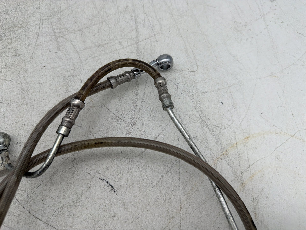 2009 Harley Electra Glide Touring CVO Eagle OEM Front Brake Hose Line Pipe ABS