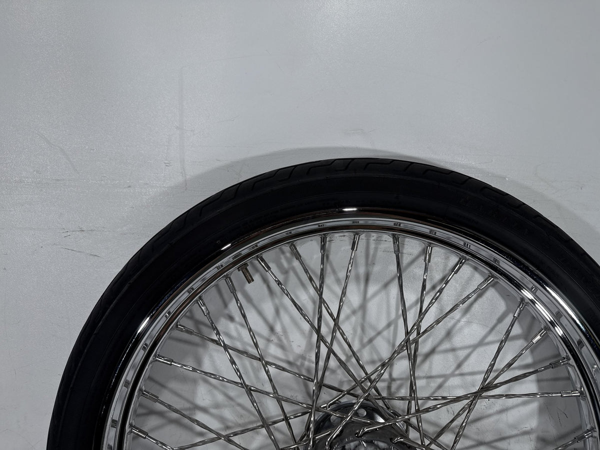 2003 Harley Softail Deuce FXSTDI OEM Front Wheel Rim Tire Spoked 90/80-21 21"