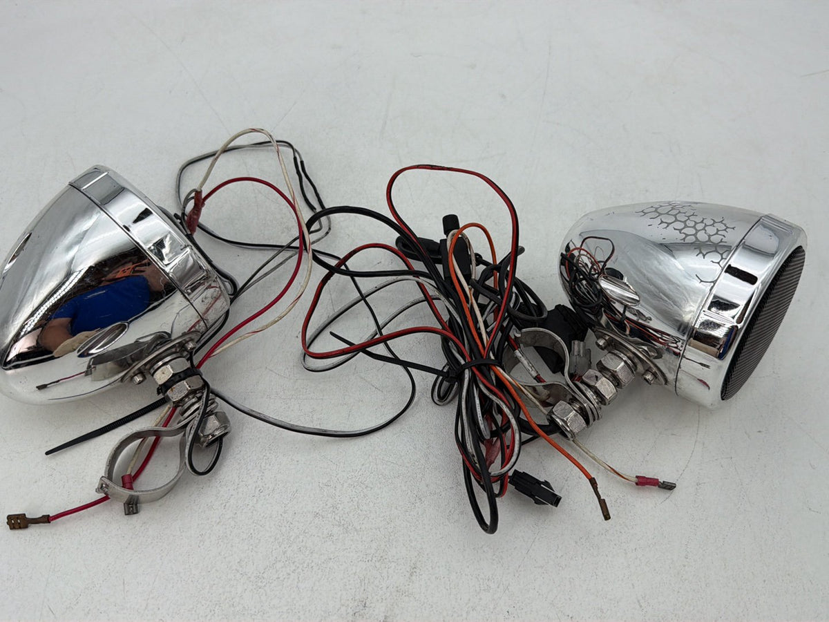 93 Harley Touring Electra Glide Classic Left Right Sound Audio Speakers MC425BA