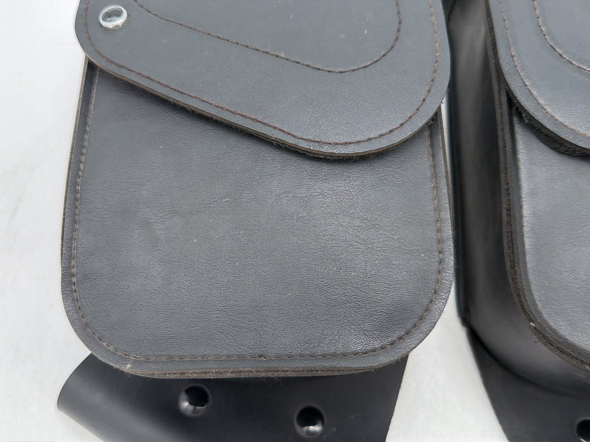 1997 Harley Road King Touring Rear Left Right Saddlebags Luggage Leather Old # 7