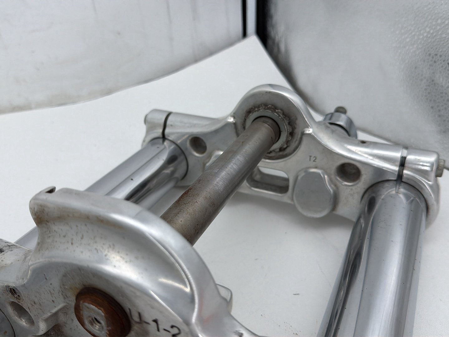 2009 Harley Dyna Street Bob FXDB OEM Front Triple Tree Set & LH RH Fork Legs Sliders