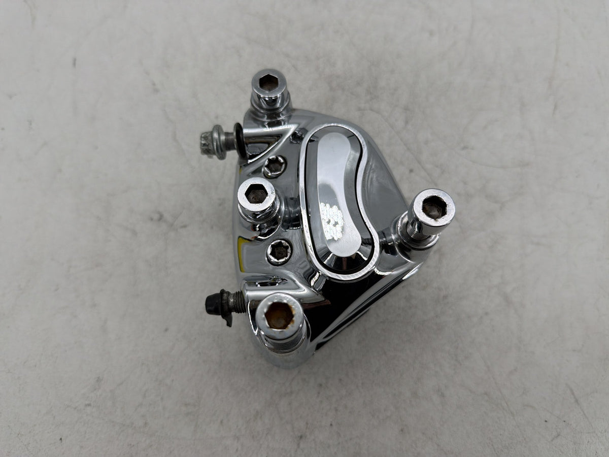 2007 Harley Electra Glide Touring CVO Eagle Front Left 1 Brake Caliper Chrome