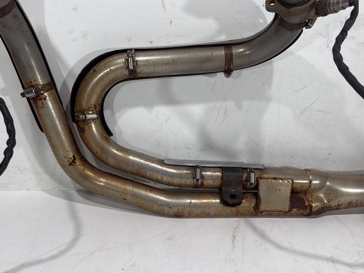 2009 Harley Dyna Street Bob Exhaust System Header Pipe Thunderheader 2 into 1