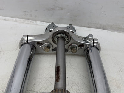 2007 Harley Dyna Street Bob FXDBI OEM Front Triple Tree Set & LH RH Fork Legs Sliders