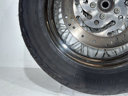 2002 Harley Heritage Softail Classic FLSTC OEM Front Rear Wheel Rim Tire Spoked