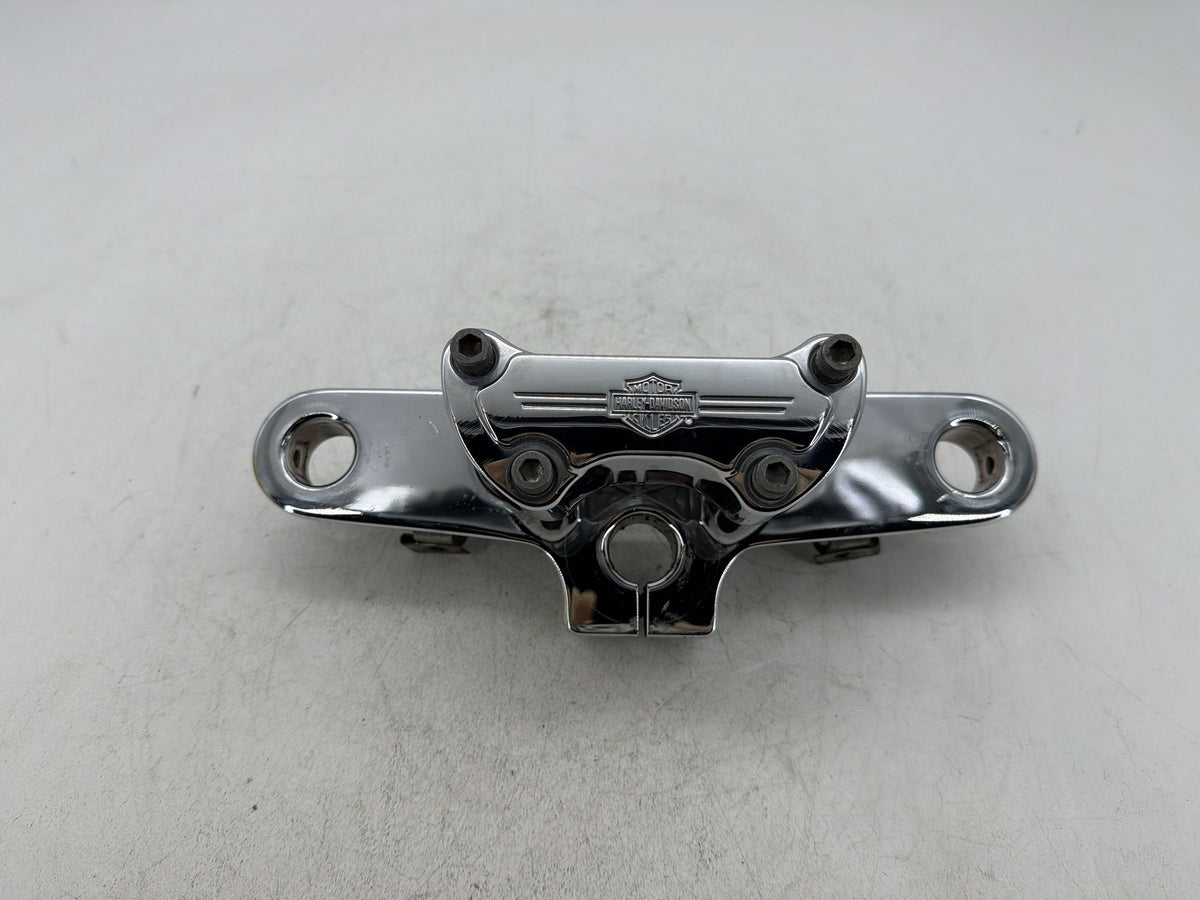 02 Harley Heritage Softail Classic FLSTC OEM Front Fork Upper Triple Tree Clamps