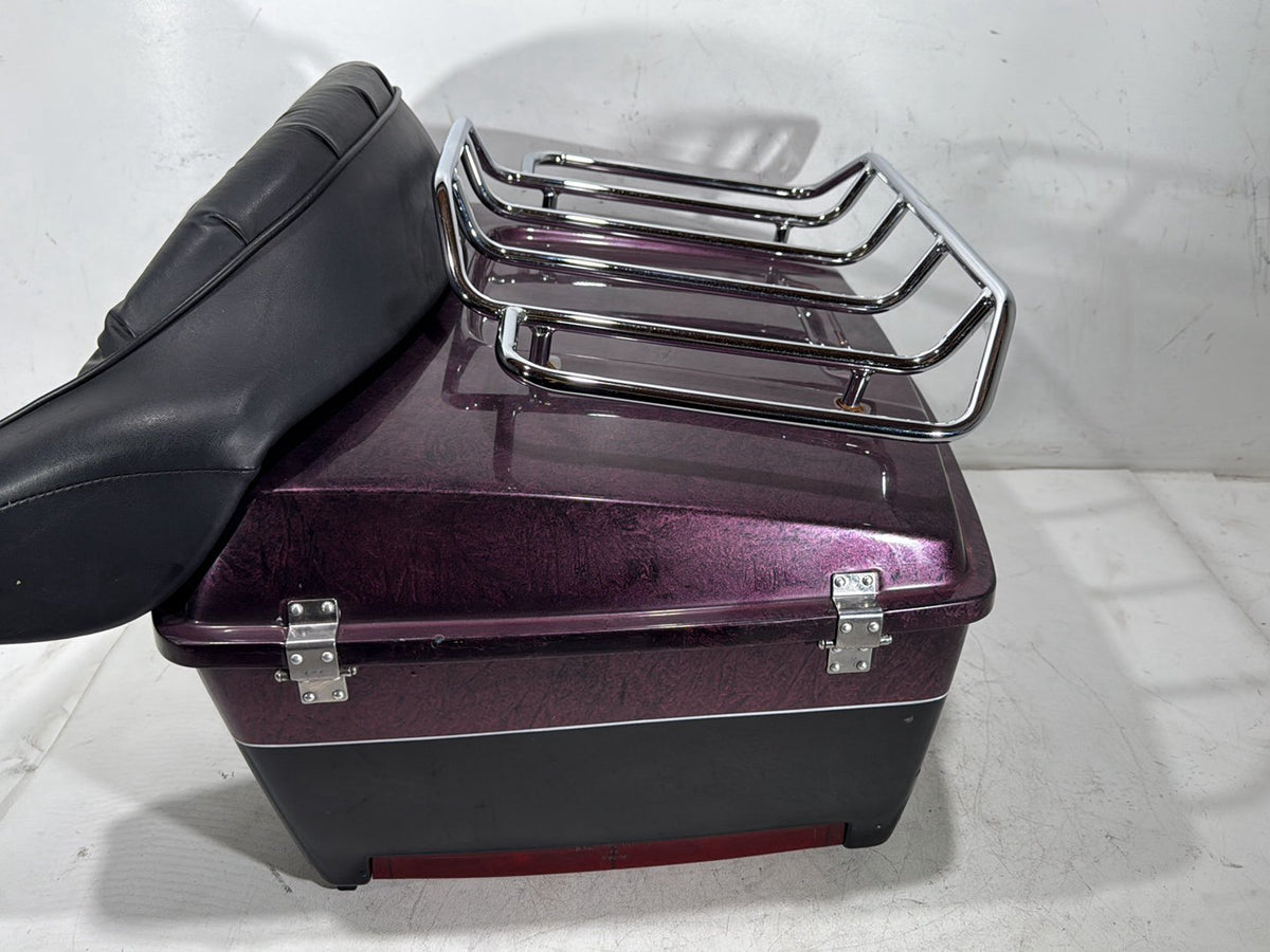 1990 Harley Electra Glide Touring Sport OEM Pass Backrest Tour Pak Luggage NOKey