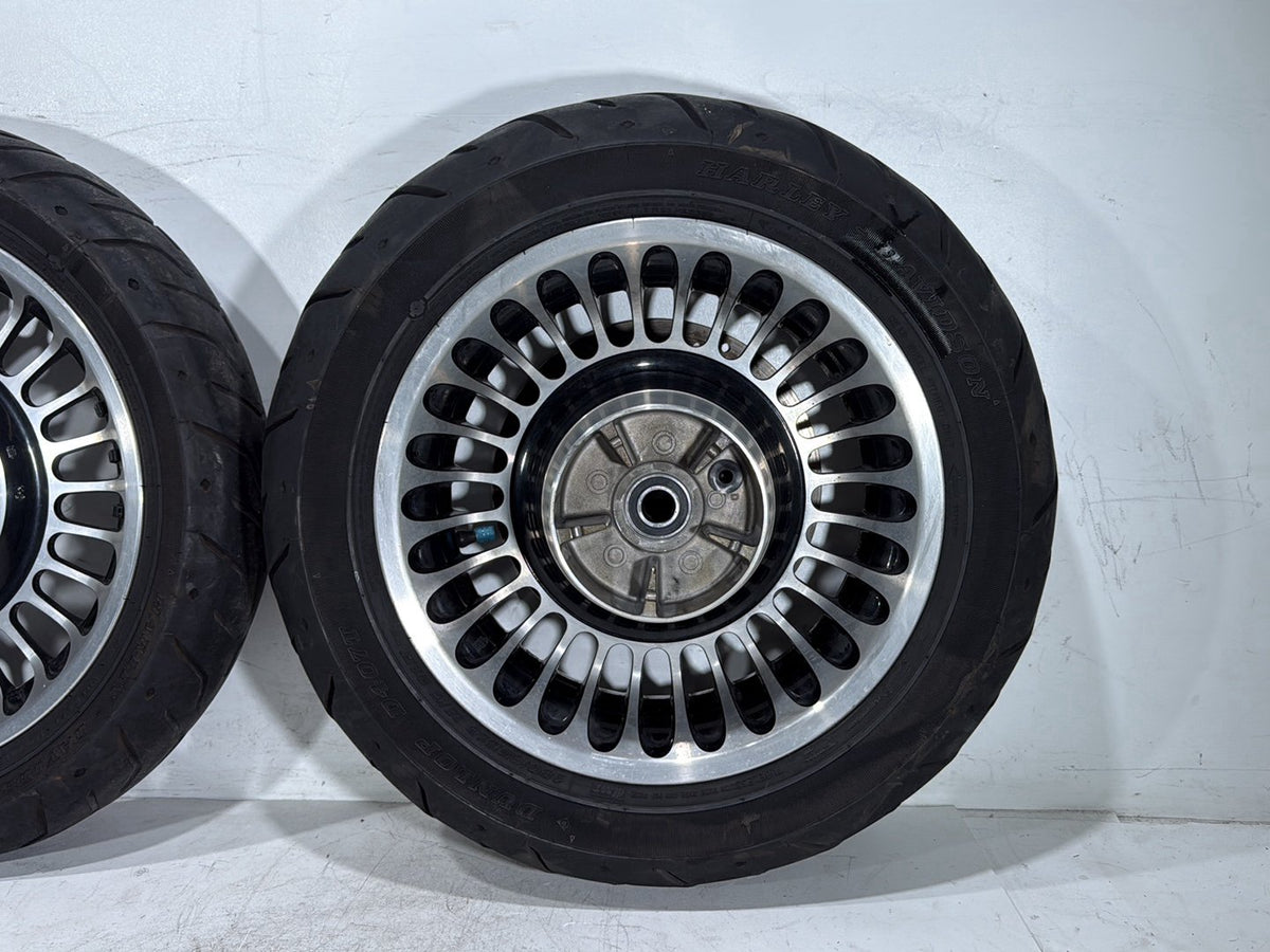 2012 Harley Electra Glide Touring Ultra Front & Rear Wheel Rim Tire 17" 16" NON-abs