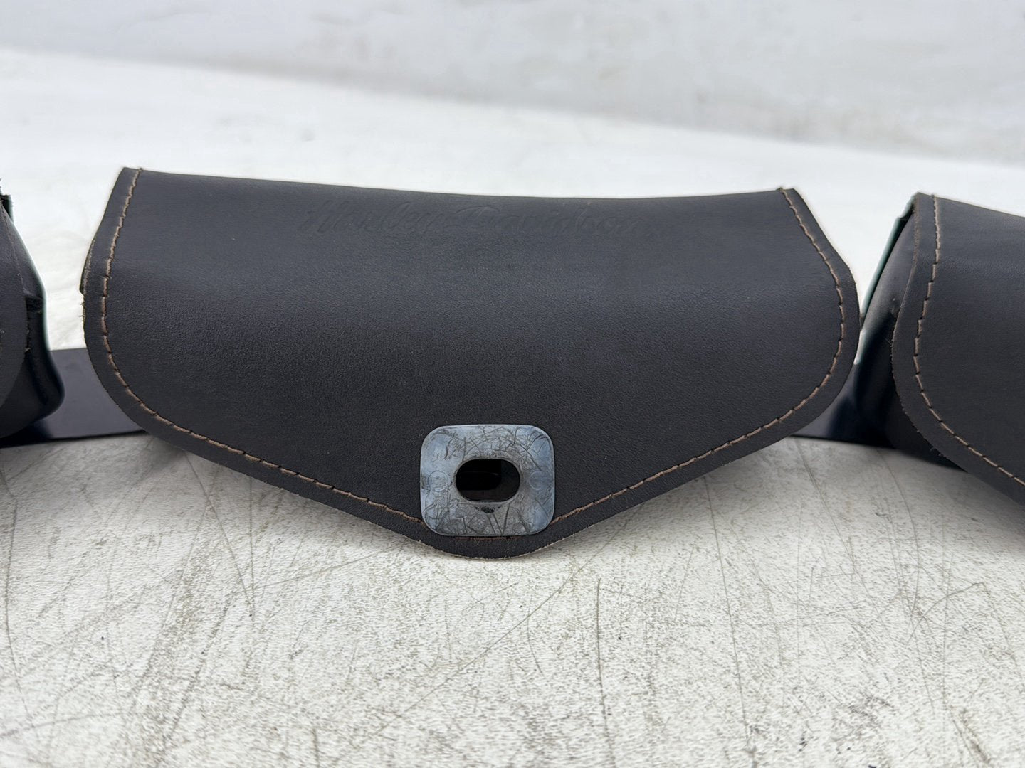 1998 Harley Touring FLHTCUI Electra Glide Ultra OEM Front Onboard Tool Bag Leather Storage