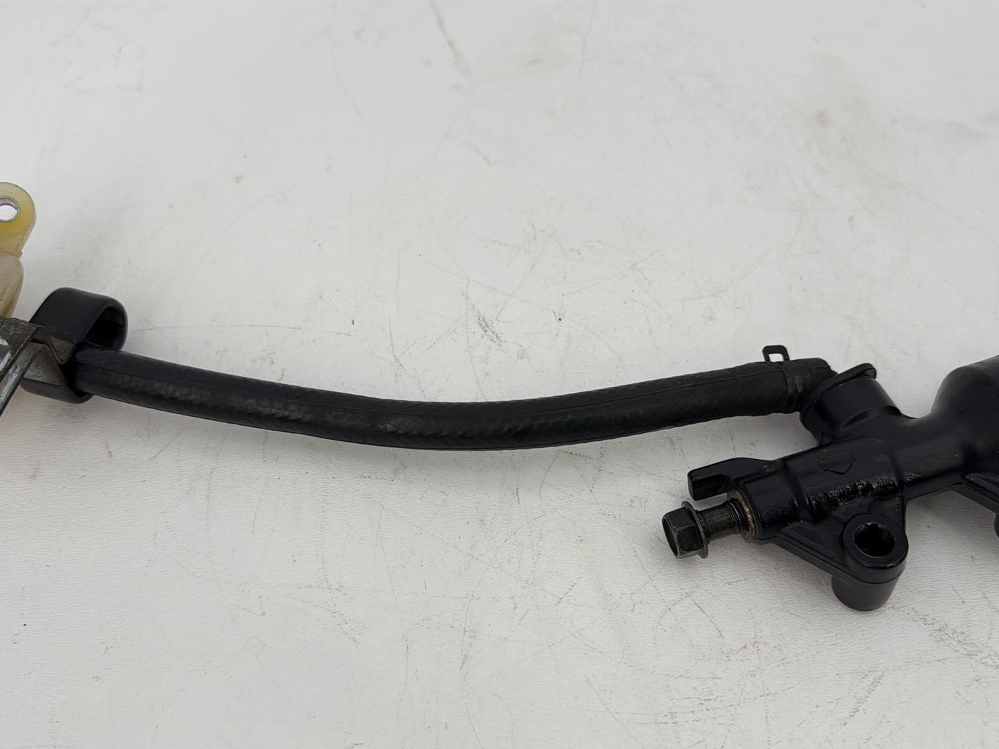 2009 Harley Sportster XL1200C 1200 Custom OEM Rear Brake Master Cylinder Bottle Brake Line