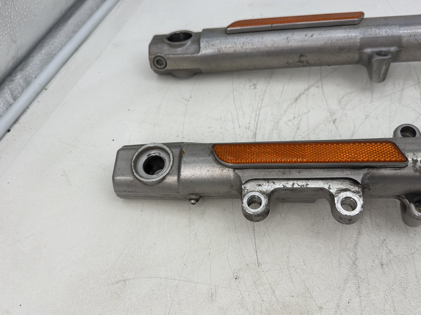 2008 Harley Sportster XL883L OEM Front Triple Tree Set &amp; LH RH Fork Legs Sliders
