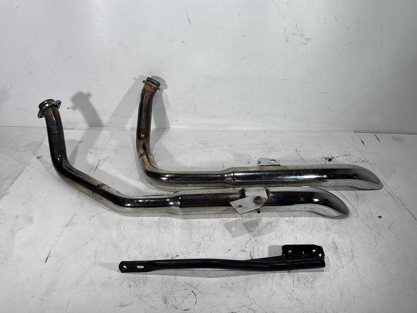 1997 Harley Sportster 1200 XL1200C OEM Exhaust Header Pipes Muffler SCRATCHED