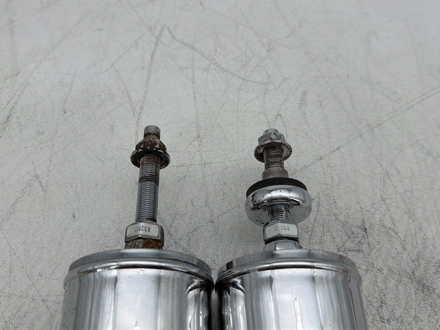2011 Harley Heritage Softail Classic FLSTC OEM Rear Left Right Shock Absorbers