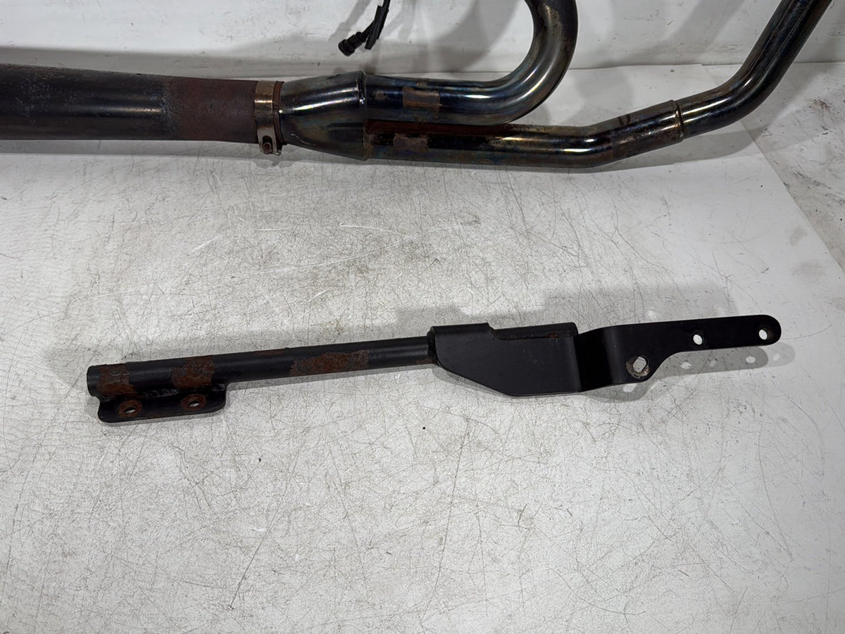 2007 Harley Dyna Street Bob FXDB Exhaust Header Pipe Muffler 2 into 1 BASSANI