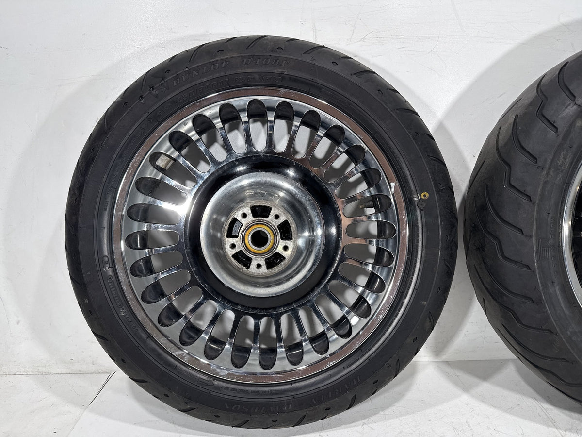 2012 Harley Electra Glide Touring Ultra OEM Front & Rear Wheel Rim Tire 16" 17"