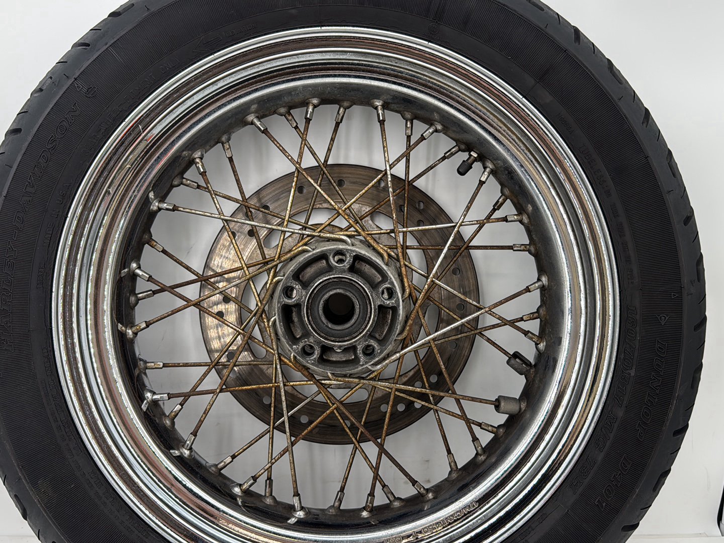 2007 - 2012 Harley-Davidson Dyna Super Glide Rear Wheel Rim Tire Spoked 40979-08