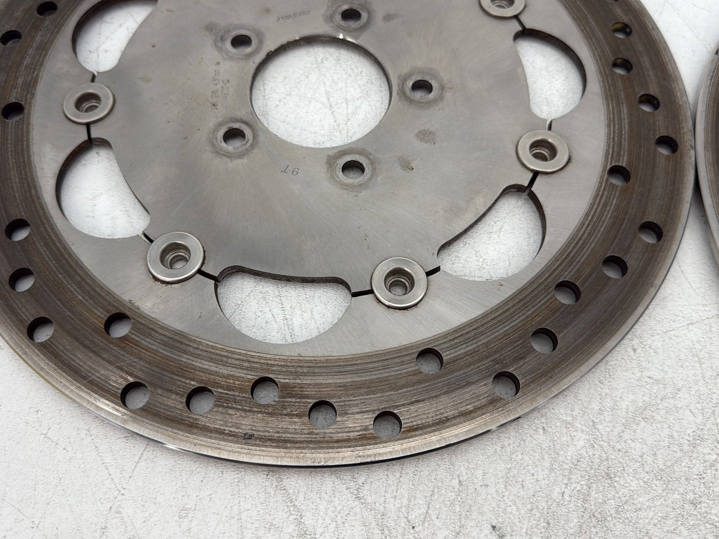 2010 Harley Dyna Fat Bob FXDF OEM Front Brake Rotors Disc Pair