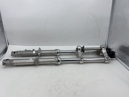 2002 Harley Dyna FXD Super Glide OEM Front Triple Tree Set & LH RH Fork Legs Sliders