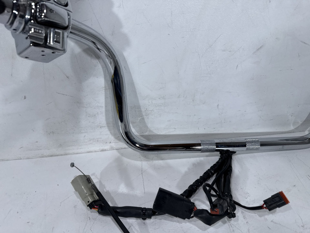07 Harley Electra Touring CVO OEM Handlebars Left Right Switches Controls Chrome