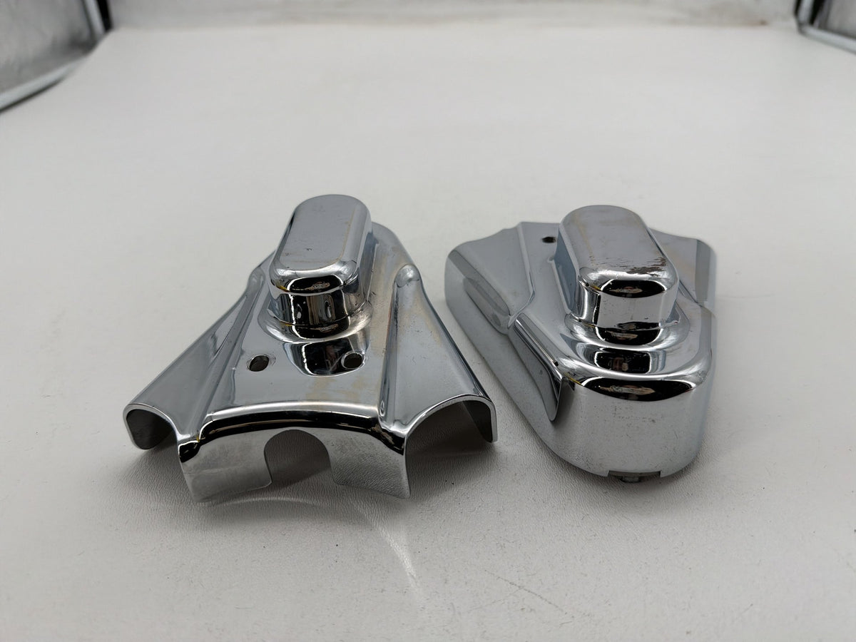 1994 Harley Softail Custom FXSTC Trim Rear Wheel Axle Nut Covers Caps Kuryakyn