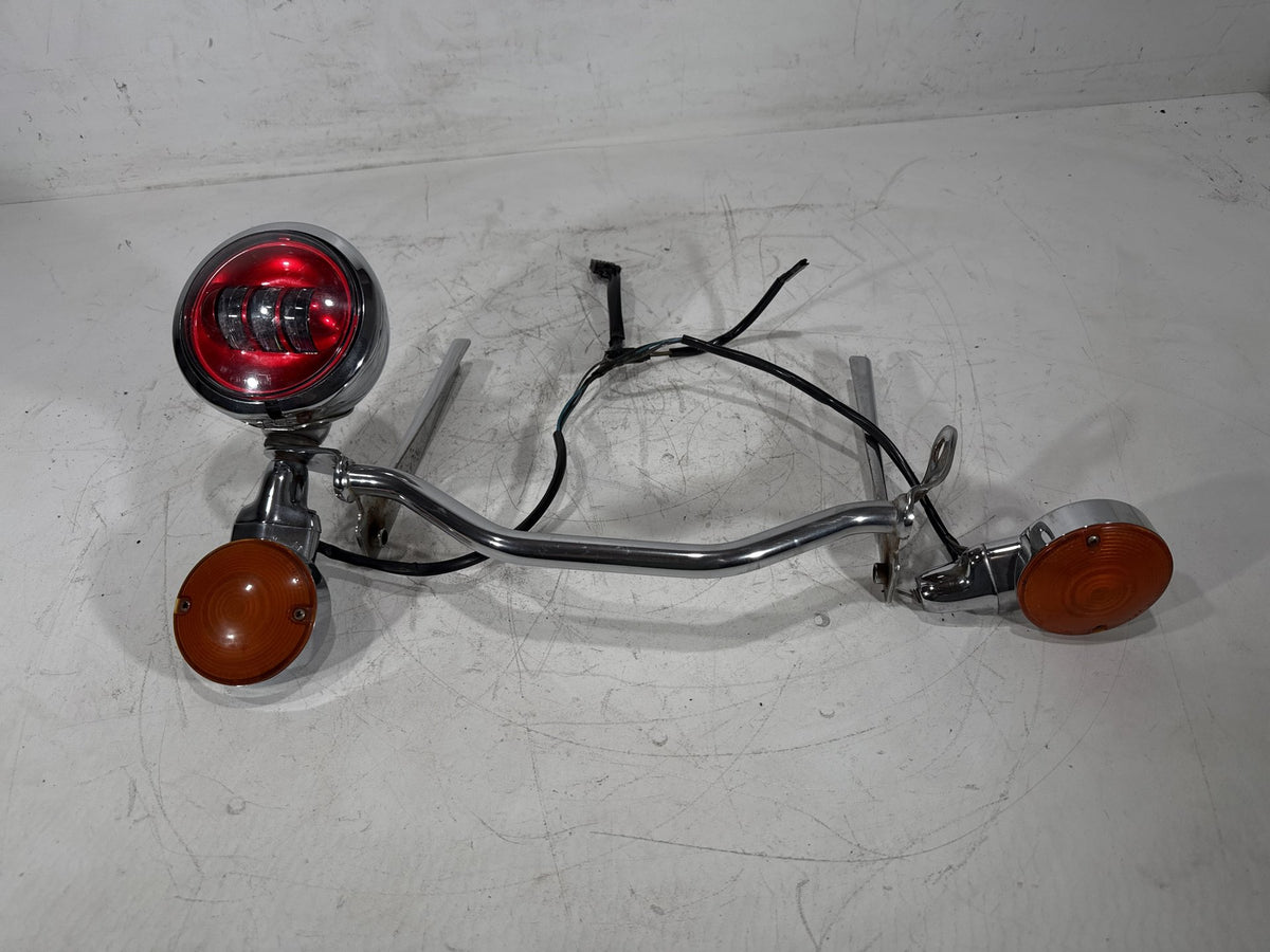 2002 Harley Heritage Softail Classic Front Turn Signal Indicators Aux Light Bar