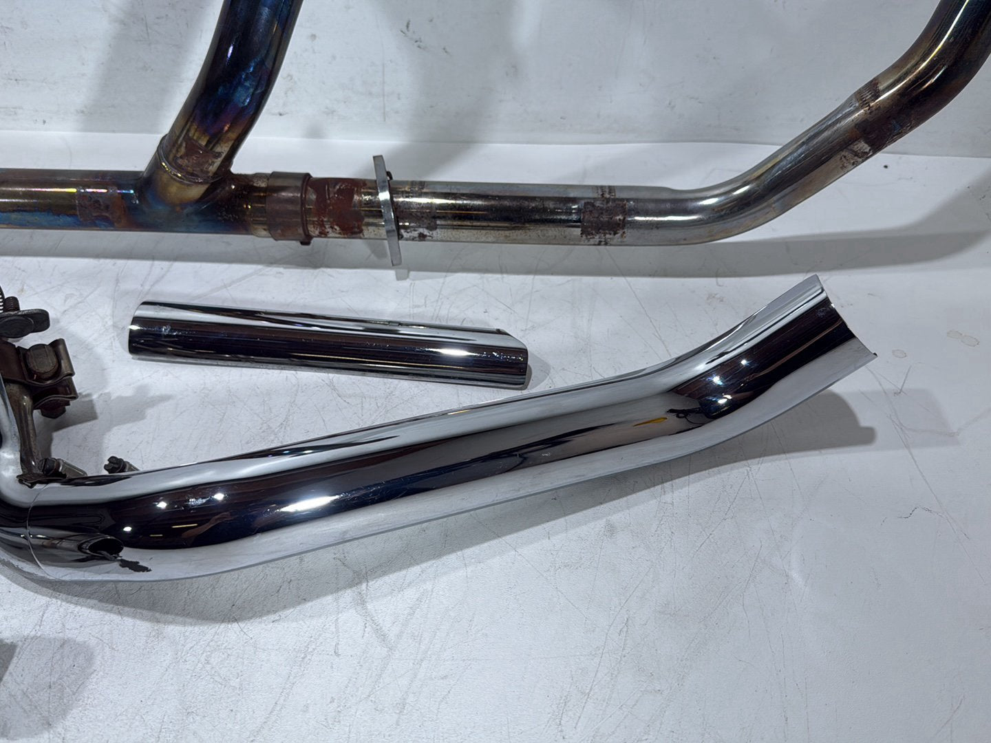 03 Harley Road King Touring FLHRCI Classic Exhaust Header Pipes Muffler RINEHART