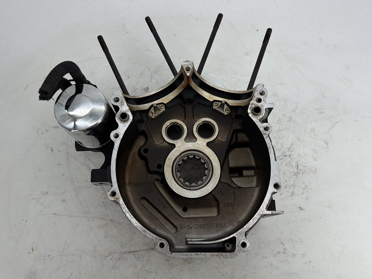 15 Harley Electra Glide Touring Ultra Low OEM Crankcase Shaft Engine Motor Cover