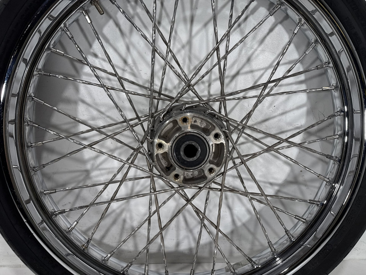 2003 Harley Softail Deuce FXSTDI OEM Front Wheel Rim Tire Spoked 90/80-21 21"