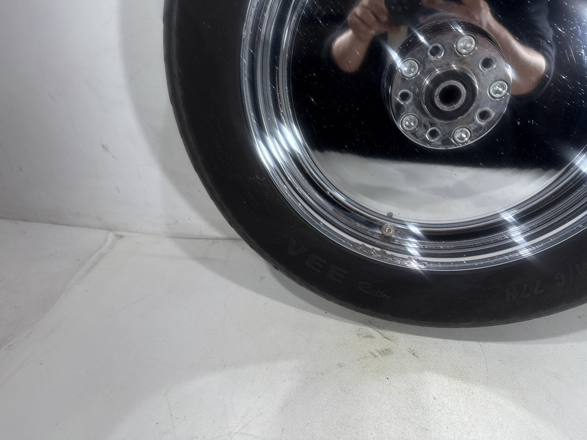 94 Harley Softail Custom FXSTC OEM Rear Wheel Rim Tire 140/90B16 77H 16" Chrome