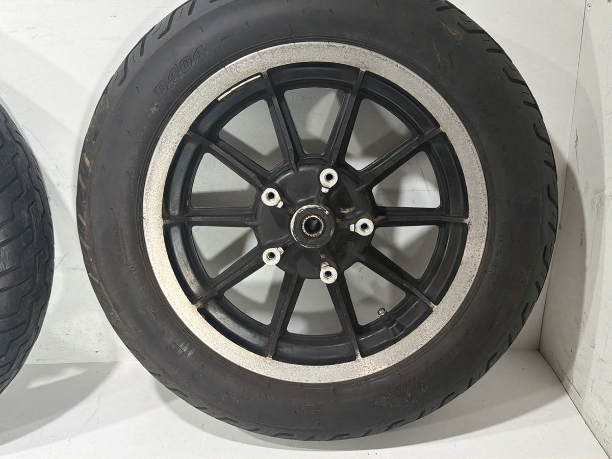 1997 Harley Road King Touring Front & Rear Wheel Rim Tire 130/90-16 MT90B16 16"