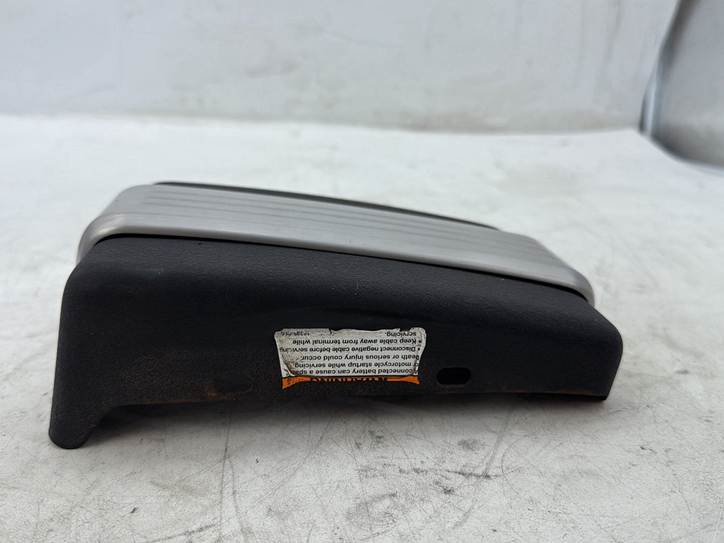 2012 Harley Dyna FXDF Fat Bob OEM Lower Battery Tray Stay Box Cover Panel