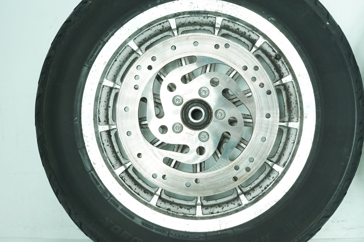 1989 - 2003 Harley-Davidson Sportster Hugger Front & Rear Wheel Rim Tire 43594-00A