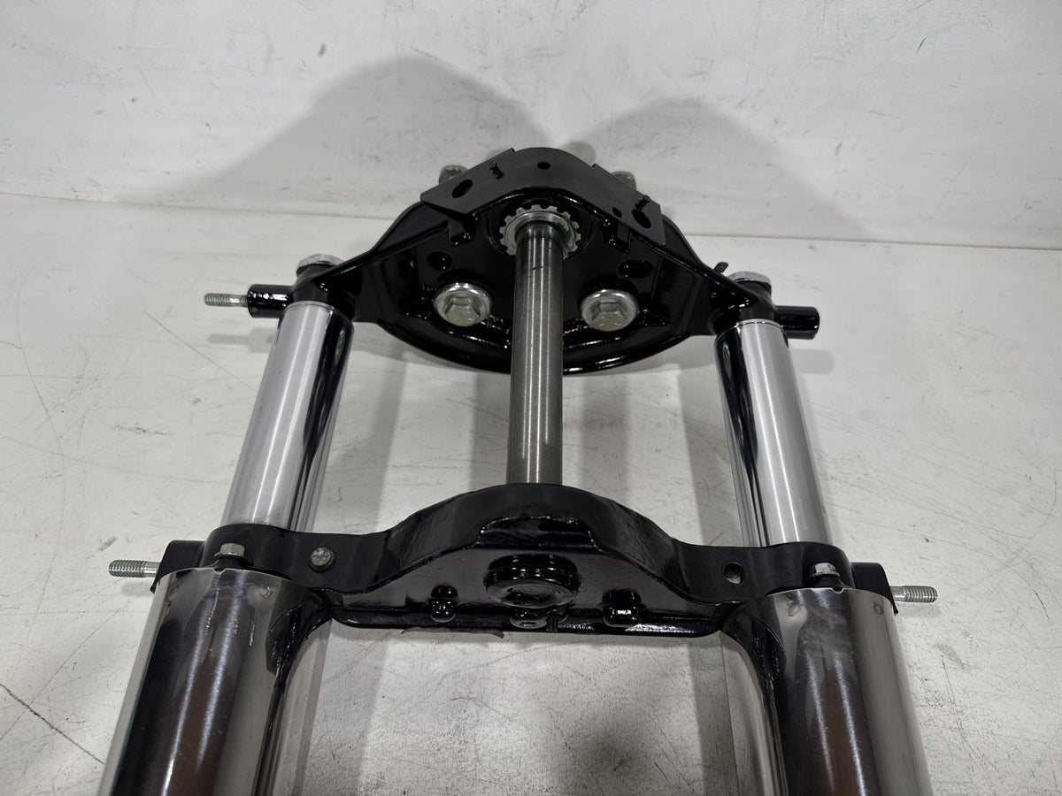 10 Harley Road King Touring OEM Front Triple Tree Set & LH RH Fork Legs Sliders