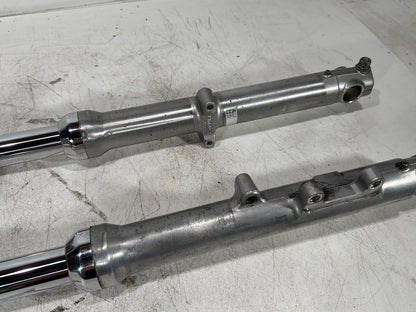 2004 Harley Dyna Super Glide FXDI OEM Front Triple Tree Set & LH RH Fork Legs Sliders