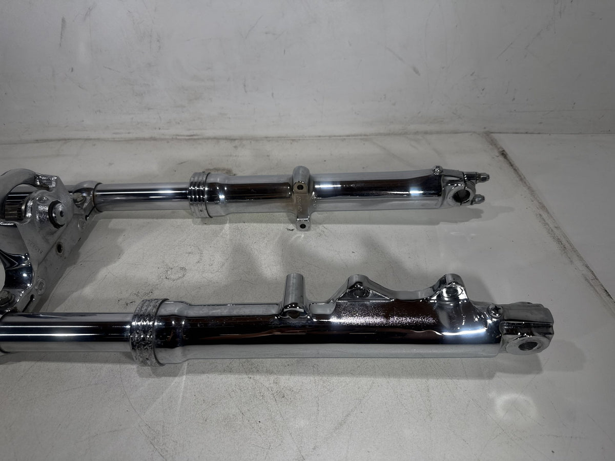 1994 Harley Softail Custom OEM Front Triple Tree Set & LH RH Fork Legs Sliders