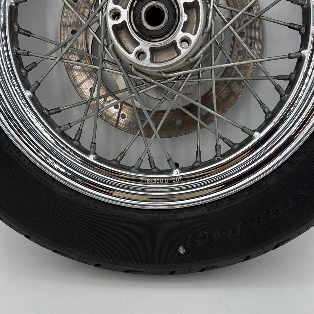 1991 - 2003 Harley-Davidson Sportster Base 1200 Rear Wheel Rim Tire Spoked  	40975-05A
