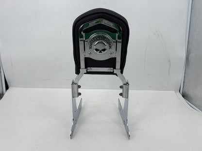 2009 Harley Sportster XL1200C 1200 Custom OEM Rear Sissy Bar w/ Backrest Cushion Pad