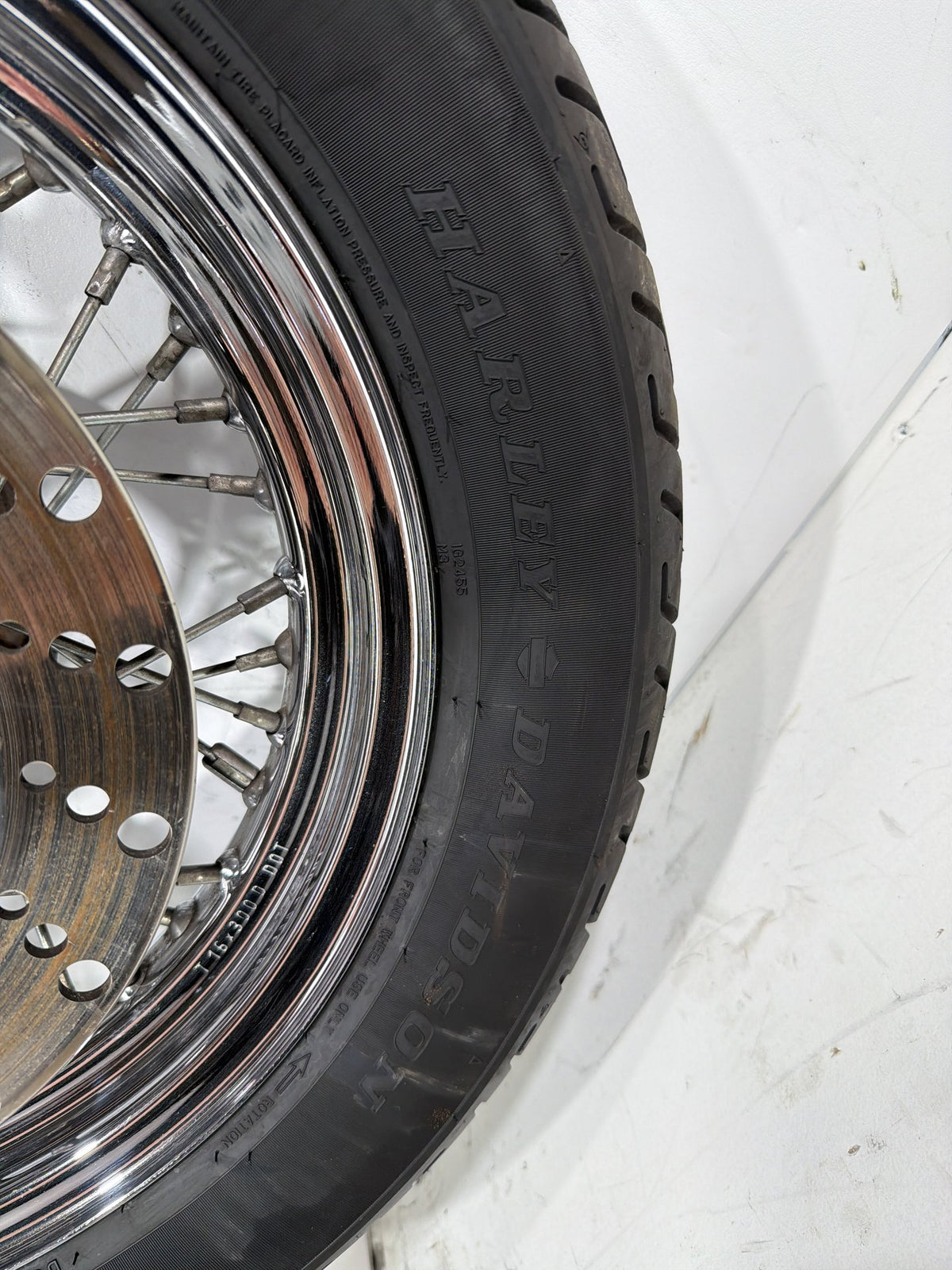 97 Harley Heritage Softail Classic Front Rear Wheel Rim Tire Spoked MT90B16 16"