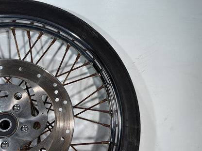 2005 Harley Dyna FXDWG Wide Glide OEM Front Wheel Rim Tire Spoked