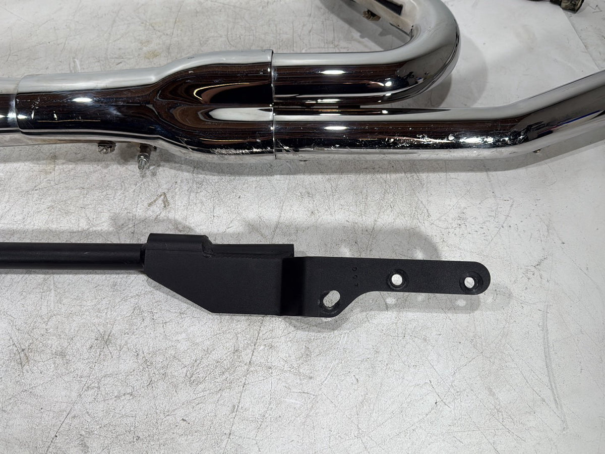 2014 Harley Dyna Low Rider FXDL Exhaust Header Pipes Muffler 2 into 1 BASSANI