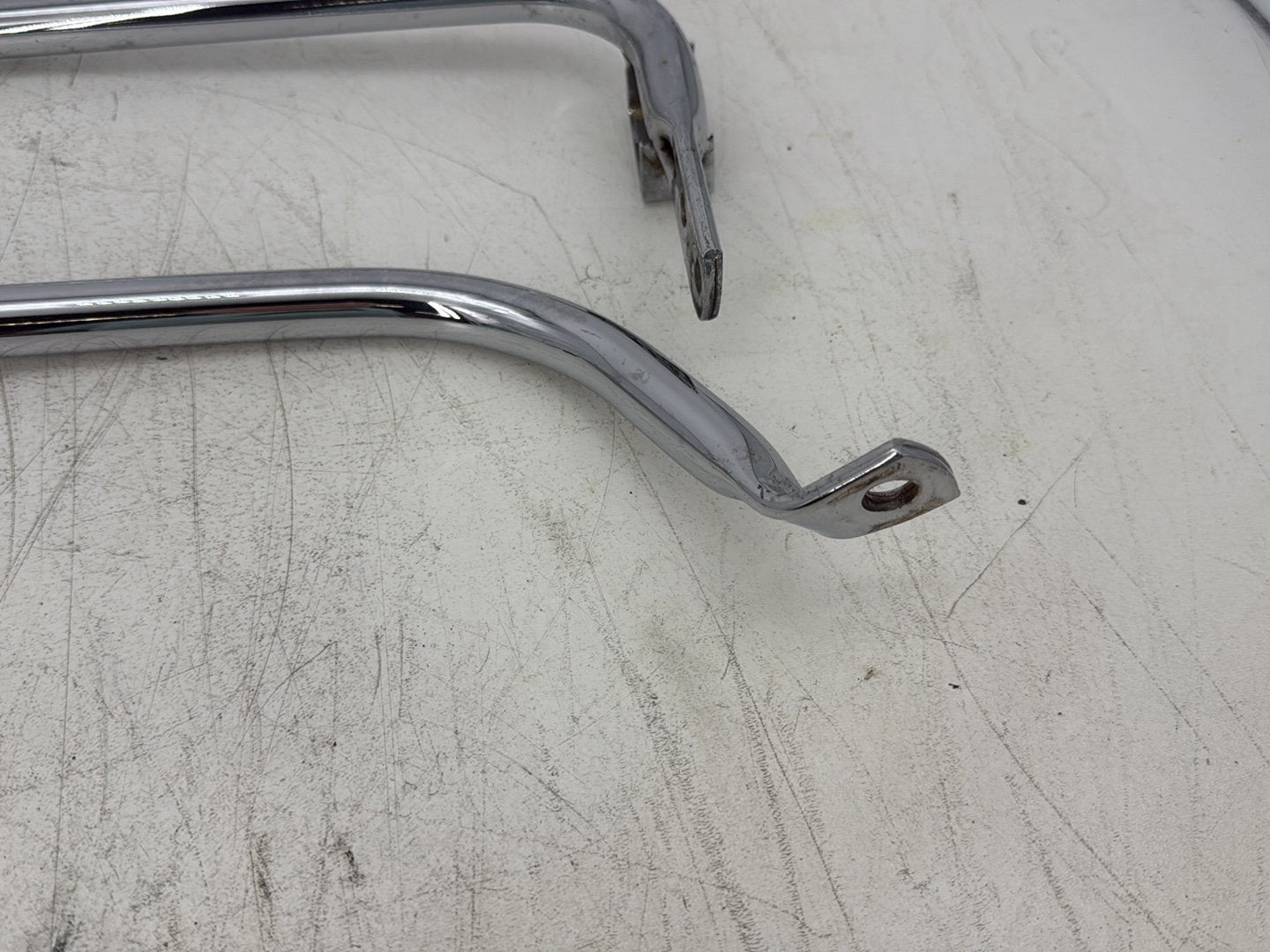 2004 Harley Road King Touring Custom FLHRSI OEM Rear Left Right Saddlebag Guard Rails Bar