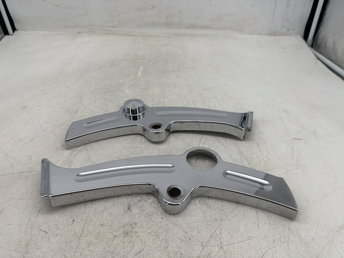 2001 Harley Fat Boy Softail FLSTFI Boomerang Frame Covers Trim Panel Kuryakyn