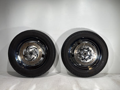 2007 Harley Electra Glide Touring FLHTCUI OEM Front & Rear Wheel Rim Tire 16"