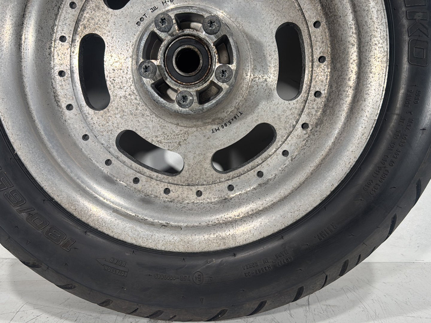 2012 Harley Dyna Fat Bob FXDF 103 OEM Rear Wheel Rim Tire