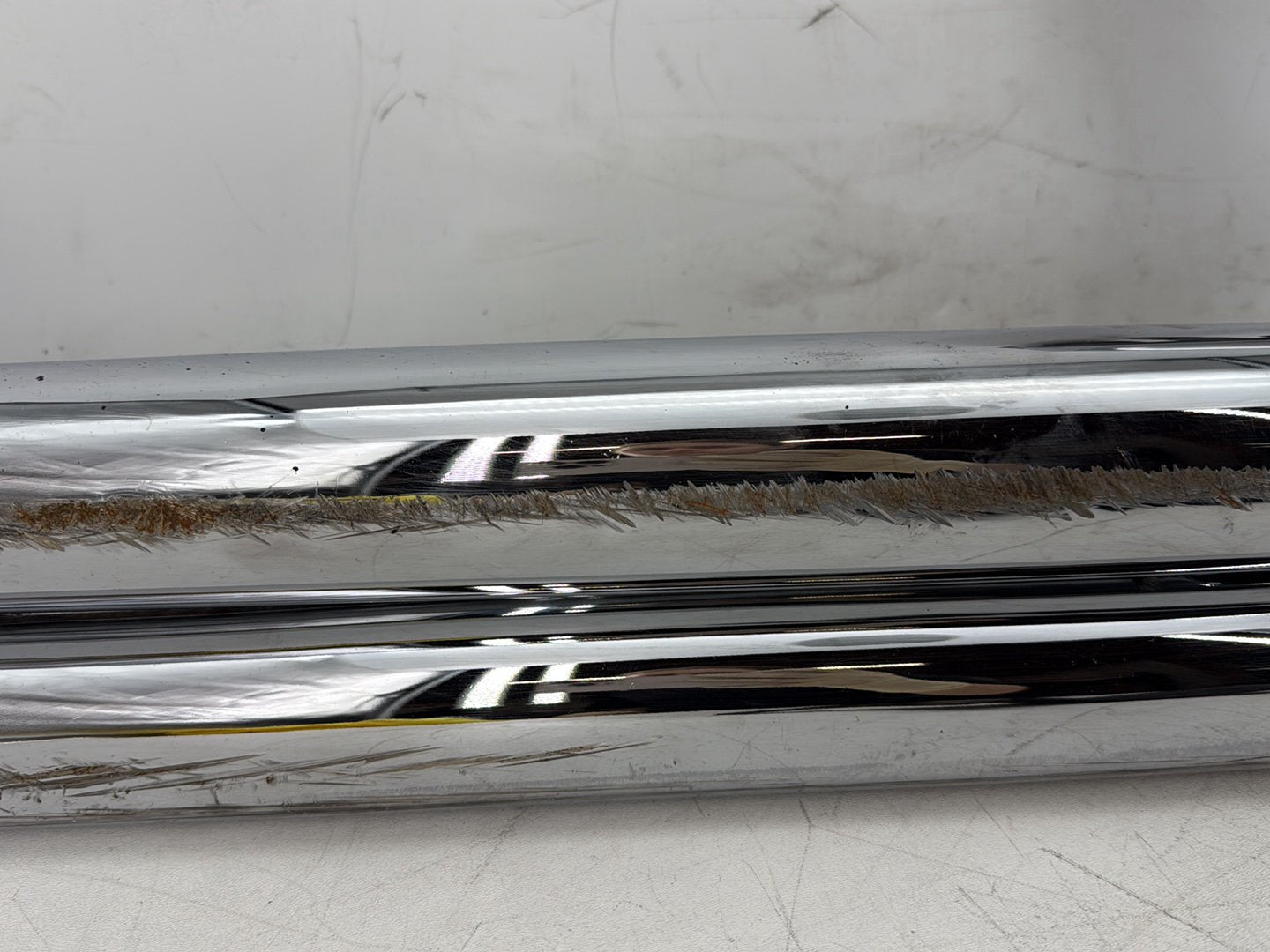 2010 Harley Dyna Fat Bob FXDF Exhaust Header Pipes Vance & Hines SCRATCHED