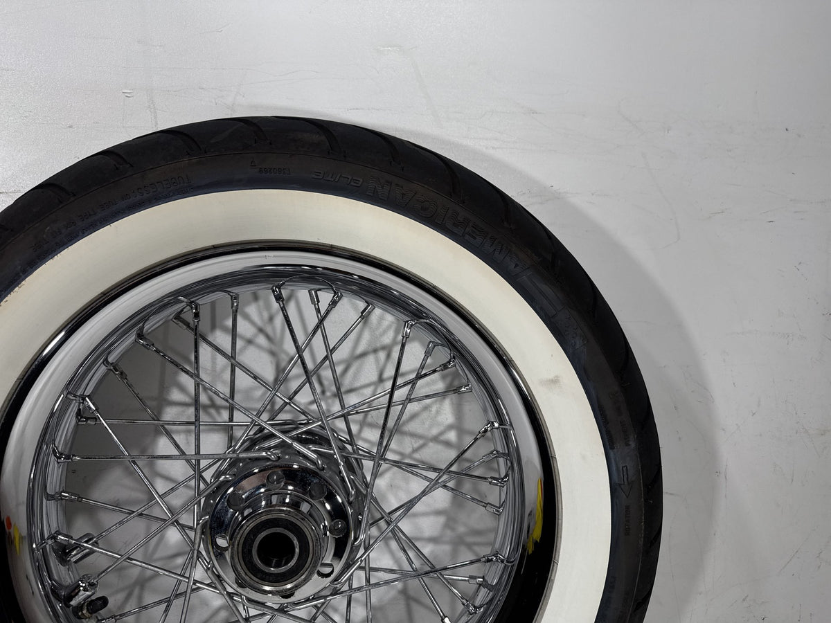 2011 Harley Softail Deluxe FLSTN OEM Front Wheel Rim Tire Spoked MT90B16 16"