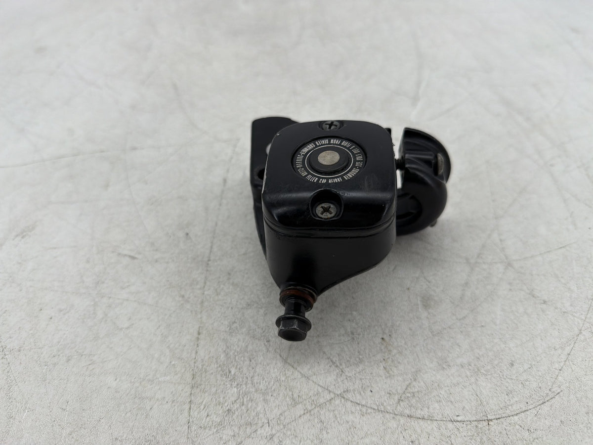 01 Harley Fat Boy Softail OEM Front Brake Master Cylinder Reservoir SCRATCHED