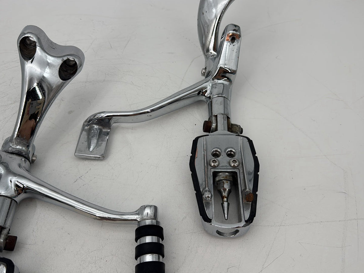 09 Harley Sportster 1200 Low Left Right Foot Brake Control Pegs Kuryakyn Zombie